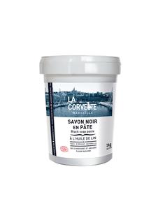 PASTA JABON NEGRO ACEITE DE LINO