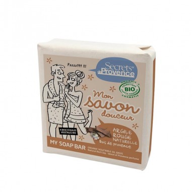 JABON PASTILLA ARCILLA ROJA & PERFUME WOOD PROVENCE  (carton)