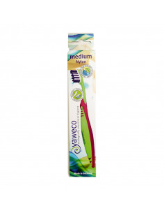 Cepillo de dientes de nylon medio con cabezal reemplazable Yaweco