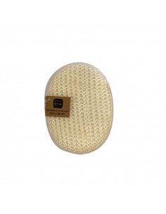 La Manopla Ovalada Sisal Y Algodón NaturaBIO Cosmetics es ideal para exfoliar tu piel.