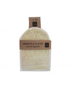 La Manopla Lufa Guante NaturaBIO Cosmetics realiza un masaje anticelulítico en tu piel.