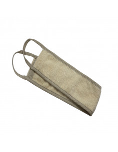 Cinta Espalda Lino Y Algodón NaturaBIO Cosmetics, para limpiar las zonas de difícil acceso del cuerpo.