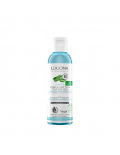 Aceite Desmaquillante Ojos Aloe Vera & Rosas Bio Logona, limpieza suave de ojos y labios.