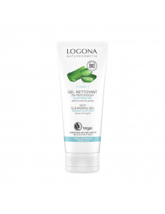 Gel Limpieza Profunda Aloe Vera & Rosas Bio Logona, purifica la piel y proporciona un tono uniforme.