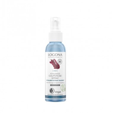 Spray Refrescante Cuperosis Alga Roja Logona, aporta un extra de hidratación y frescor a la piel.