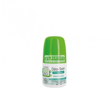 Desodorante natural roll-on 24h Frescor SO'BiO étic