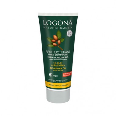 Acondicionador Brillo Argán Logona, aporta un aspecto saludable y brillante al cabello gracias al argán Bio.