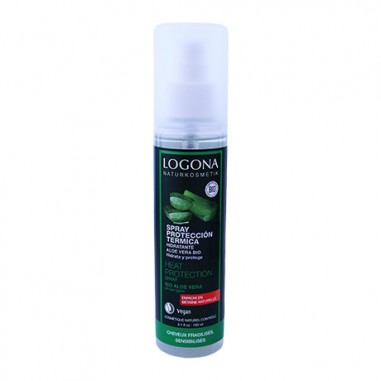 Spray Hidratante Protección Térmica Logona, repara el cabello de los daños causados por secadores o planchas.
