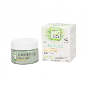 Mascarilla Arcilla detox pur bamboo So'BIO