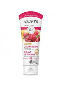 Crema De Manos Antiedad lavera, con fragancia afrutada.