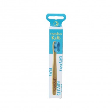 Cepillo de dientes niños azul Bambú Nordics