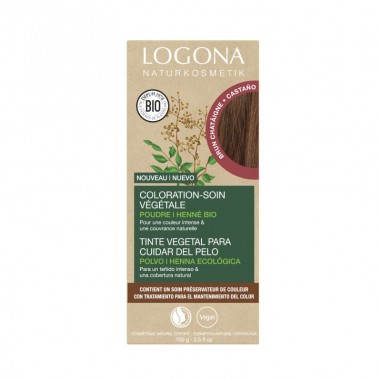 Colorante vegetal castaño marrón Logona