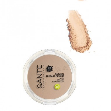 Maquillaje compacto 02 neutral beige Sante