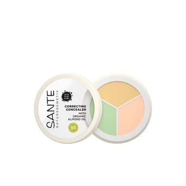 Corrector polvo-crema 3 tonos Sante