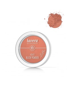 Colorete natural en polvo Velvet 01 Rosy peach lavera