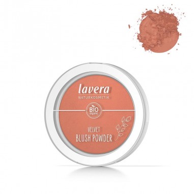 Colorete natural en polvo Velvet 01 Rosy peach lavera