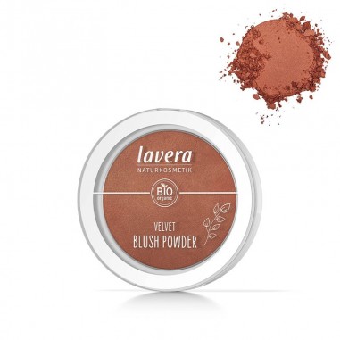 Colorete natural en polvo Velvet 03 Cashmere brown lavera