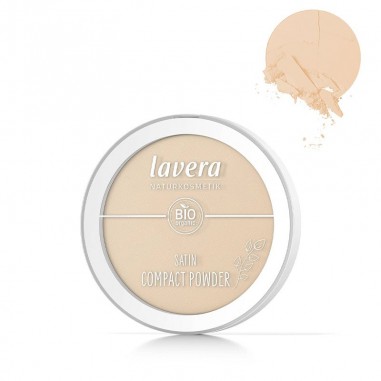 Maquillaje natural en polvo Satin 02 Medium lavera