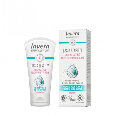 Crema día nutritiva basis sensitiv piel seca lavera