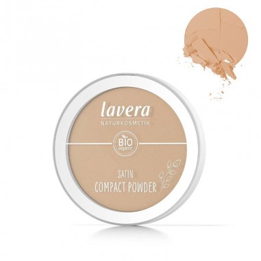 Maquillaje natural en polvo Satin 03 Tanned lavera