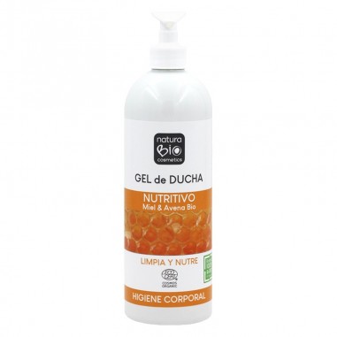 Gel de ducha Nutritivo miel y avena Bio NaturaBIO Cosmetics