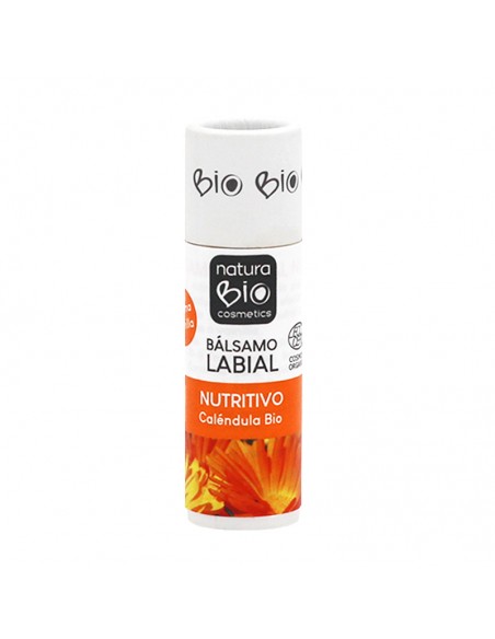 El Bálsamo Labial Nutritivo Vainilla Caléndula NaturaBIO Cosmetics nutre y suaviza la piel de los labios. El Bálsamo Labial Nutritivo Vainilla Caléndula NaturaBIO Cosmetics nutre y suaviza la piel de los labios.