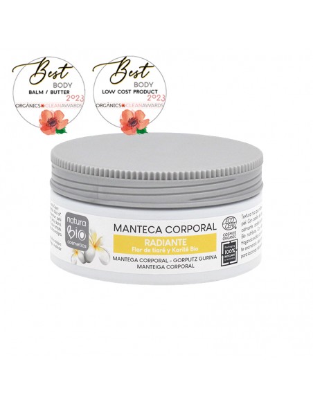 Manteca corporal radiante tiaré y karite NaturaBIO Cosmetics