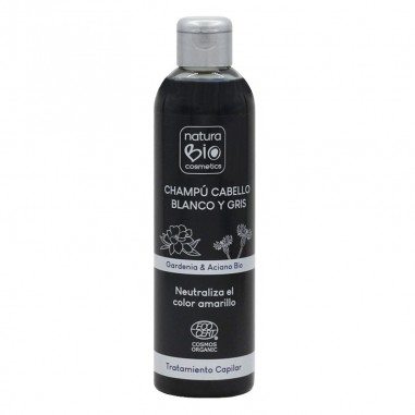 Champú natural cabello Blanco y Gris NaturaBIO Cosmetics