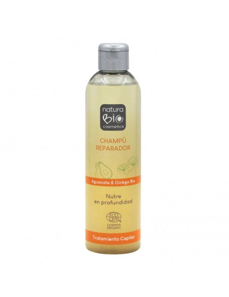 Champú natural Reparador aguacate y ginkgo Bio NaturaBIO Cosmetics