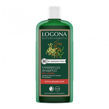 Champú reflejos rojizos henna Logona 250 ml