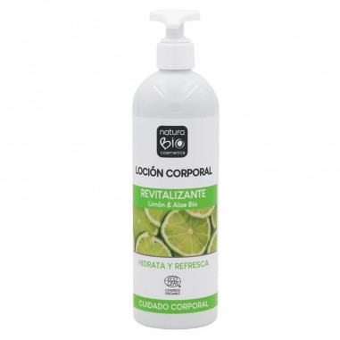 Loción corporal hidrata y revitaliza la piel.