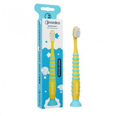 Cepillo dental niños 10.500 cohete amarillo Nordisc