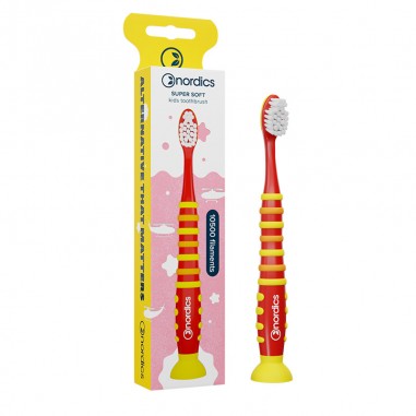 Cepillo dental niños 10.500 cohete rojo Nordisc