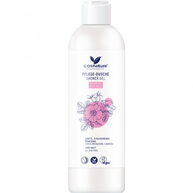 Gel de ducha natural hidratante rosa salvaje Bio Cosnature