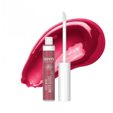 Brillo labios natural de color cereza con aplicador. Disponible en NaturaBIO Cosmetics, tienda online de cosmética natural.