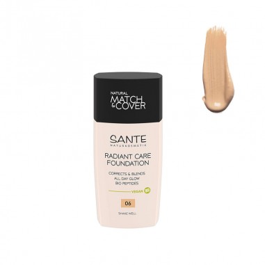 Maquillaje fluido radiant care 06 warm beige Sante