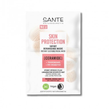 Mascarilla skin protection calmante aceite almendras & uva Sante