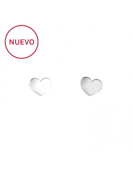 Pendientes corazón plata Bioetic Bijoux