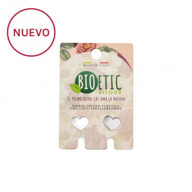 Pendientes corazón plata Bioetic Bijoux Pendientes corazón plata Bioetic Bijoux