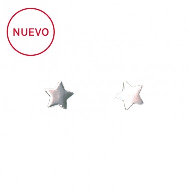 Pendientes estrella plata Bioetic Bijoux