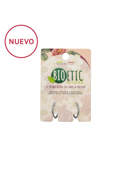 Pendientes aros plata Bioetic Bijoux