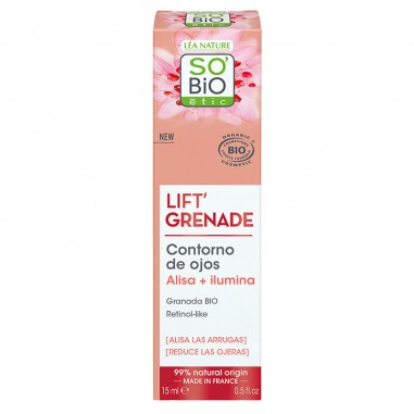 Contorno ojos alisador lift’grenade retinol-like SO’BiO