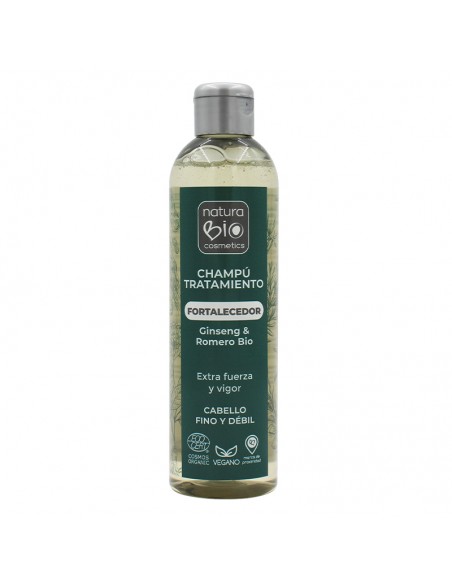 Champú fortalecedor NaturaBIO Cosmetics con ginseng Bio