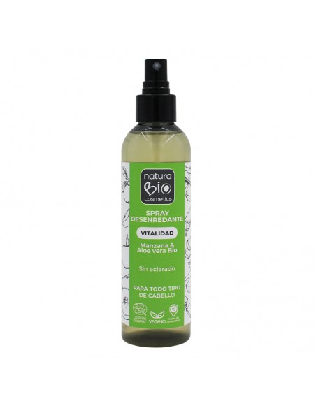Esprai desenredant Vitalitat aloe poma NaturaBIO Cosmetics