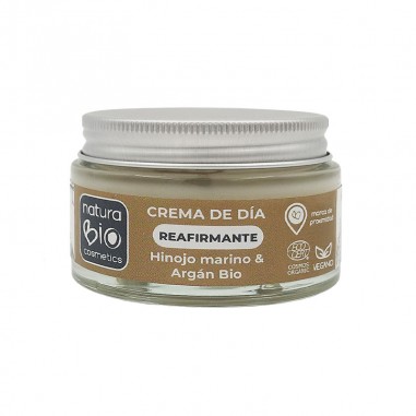 Crema de día Reafirmante con hinojo antioxidante de NaturaBIO Cosmetics.