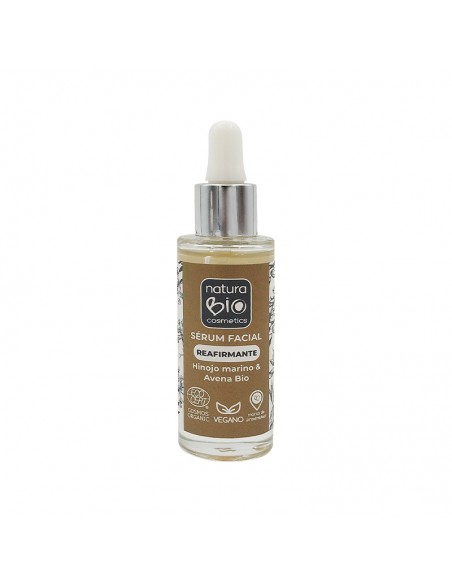 Sérum facial Reafirmante natural disponible en NaturaBIO Cosmetics, tienda online de cosmética natural certificada.