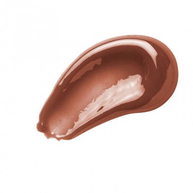Textura del brillo de labios intenso Water Gloss 01 Cocoa lavera con acabado marrón cálido y destellos luminosos Textura del brillo de labios intenso Water Gloss 01 Cocoa lavera con acabado marrón cálido y destellos luminosos