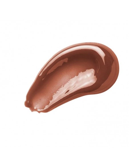 Textura del brillo de labios intenso Water Gloss 01 Cocoa lavera con acabado marrón cálido y destellos luminosos Textura del brillo de labios intenso Water Gloss 01 Cocoa lavera con acabado marrón cálido y destellos luminosos