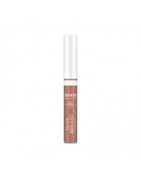 Brillo de labios intenso Water Gloss 01 Cocoa lavera en formato tubo con tapón blanco Brillo de labios intenso Water Gloss 01 Cocoa lavera en formato tubo con tapón blanco