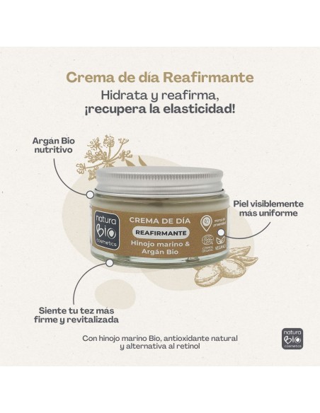 Crema de día Reafirmante Hinojo 50ml NaturaBIO Cosmetics